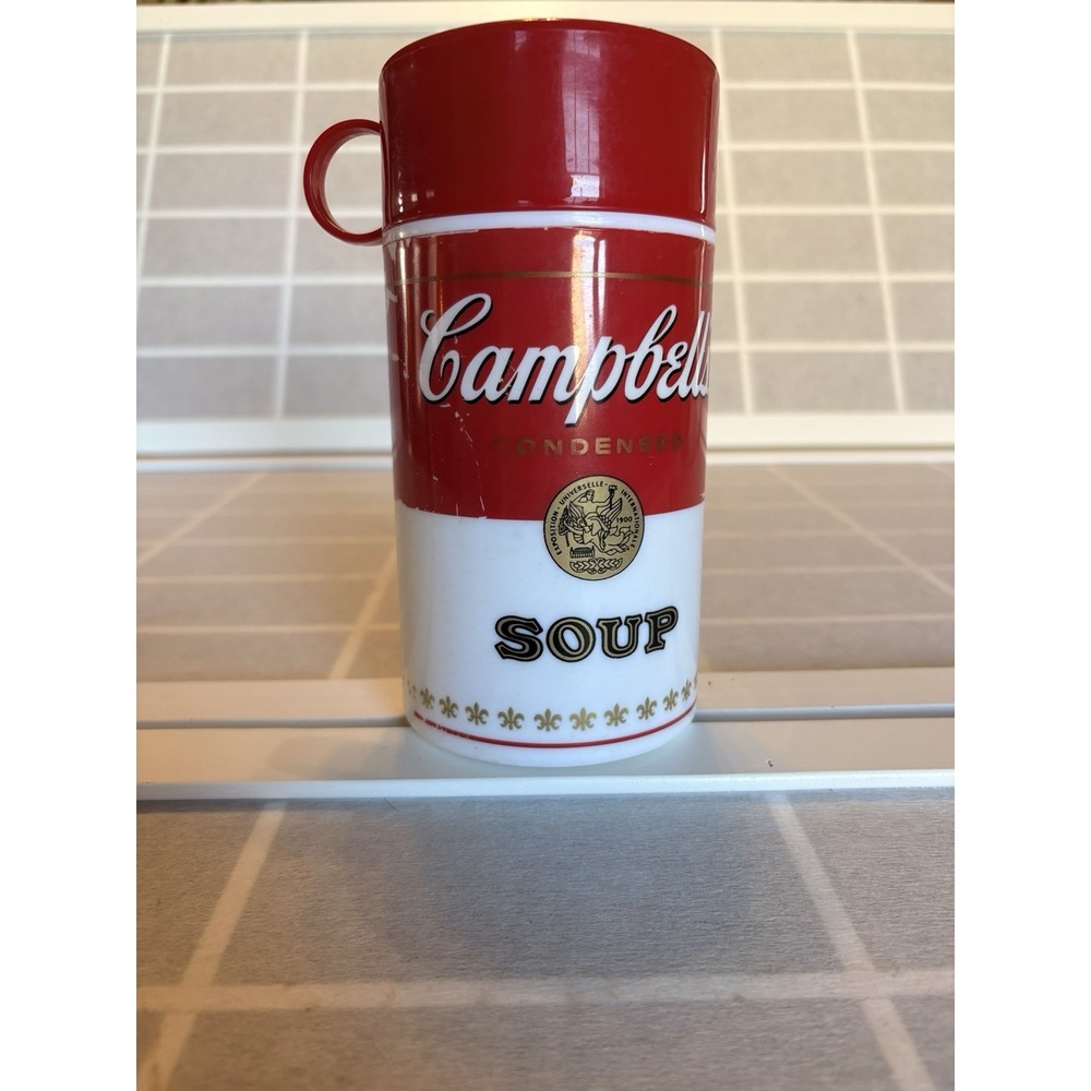 Vintage 1998 Campbell's Soup Thermos Excellent Used Condition. Has‎ All Parts